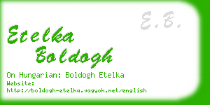 etelka boldogh business card